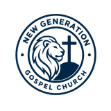 New Generation Gospel Church badge: a lion beside the cross